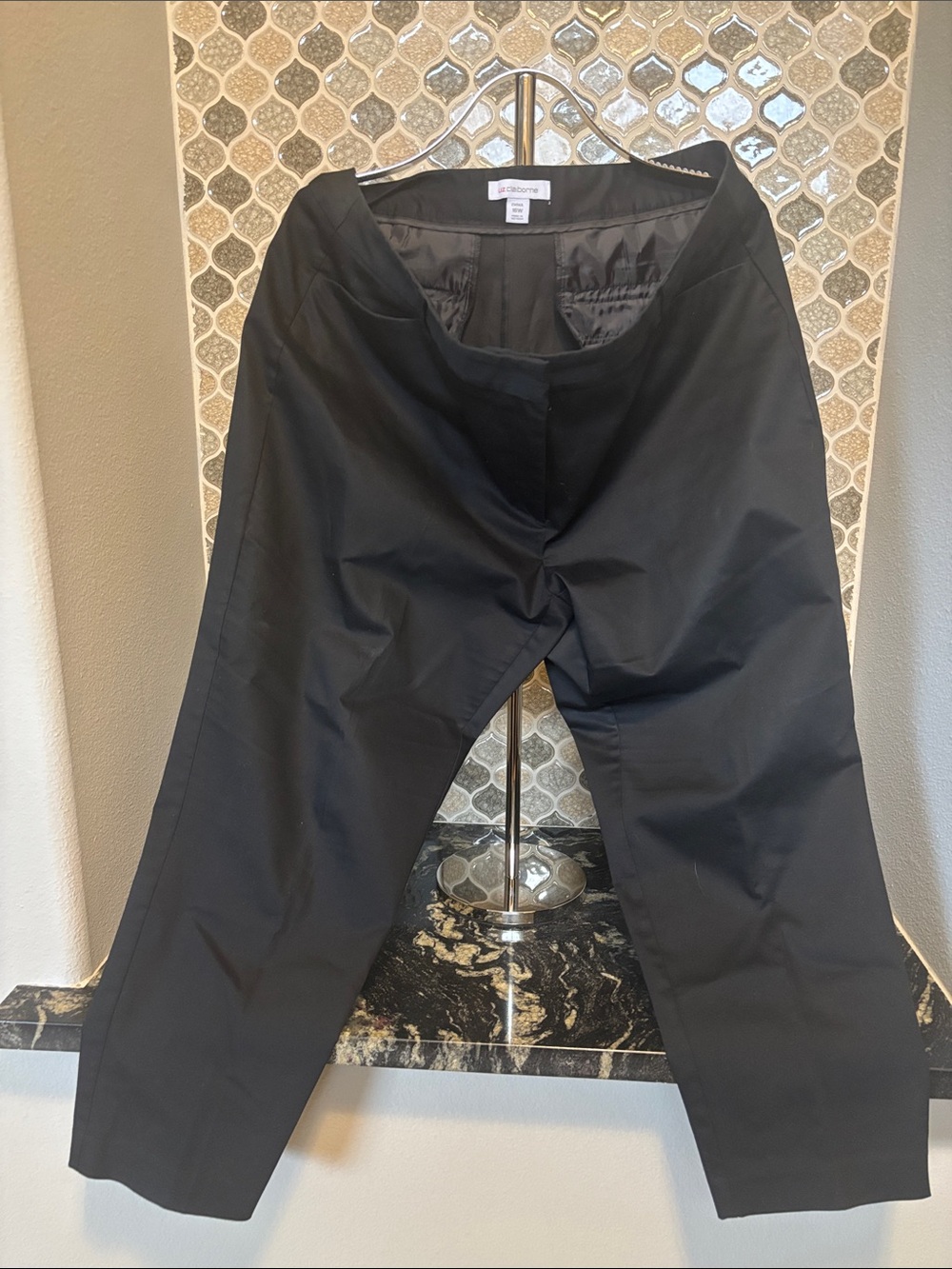 Liz Claiborne Black Straight-Leg Dress Pants